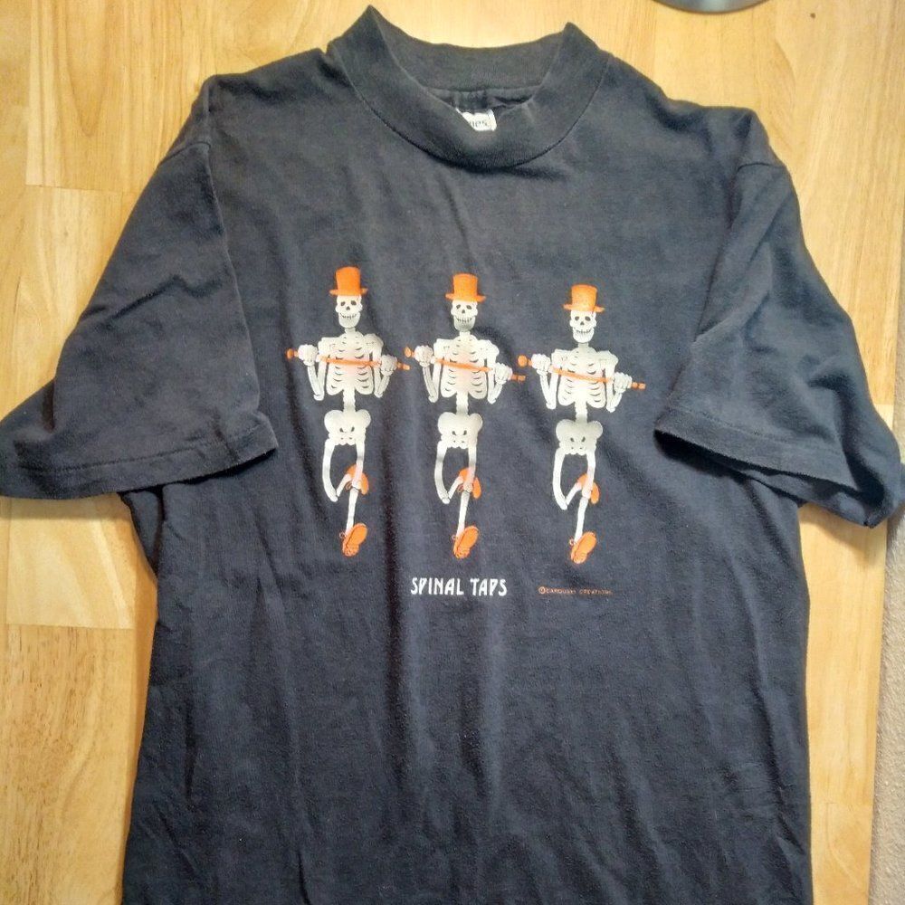 Vintage Spinal Taps Skeletons Parody Glow In The Dark T-Shirt